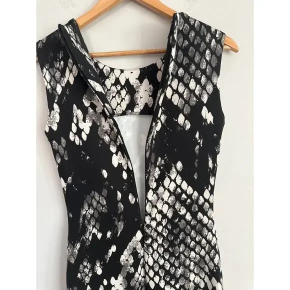 Rinascimento Made In Italy Womens Size S Dress Sleeveless Bodycon Print - Picture 6 of 10